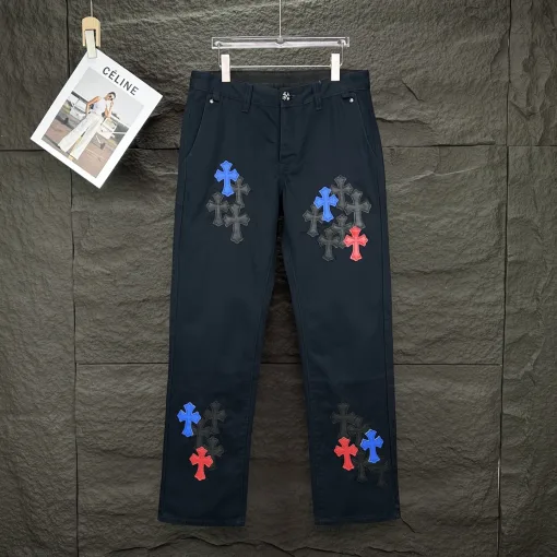 Hochwertige Chrome Hearts Jeans Black Washed Kollektion