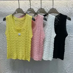 Bestseller Chanel Weste Gelbe Strickkollektion