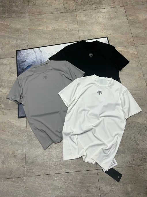 Luxury Descente Kurzarm Schwarz Atmungsaktiv Luxus