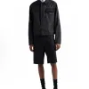 Hochwertige Prada Shorts Schwarz Baumwolle Solid Style