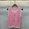 Hochwertige Chanel Weste Pink Knit Luxury