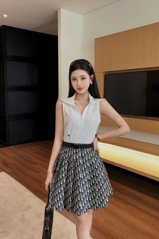 Premium Dior Weste Navy Bestickte Kollektion