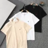 Hochwertiges Ralph Lauren Kurzarm-T-Shirt aus weißer Baumwolle mit Stickerei