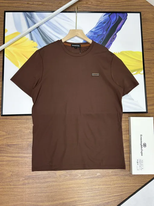 Premium Qualität Zegna Kurzarm Weiß Leder Luxus