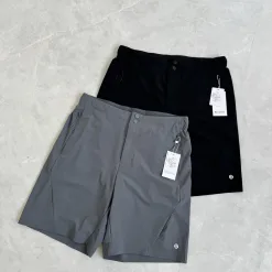 Luxuriöse Lululemon Shorts aus schwarzer Nylon-Kollektion mit atmungsaktivem Material