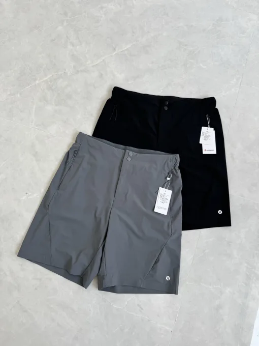 Luxuriöse Lululemon Shorts aus schwarzer Nylon-Kollektion mit atmungsaktivem Material