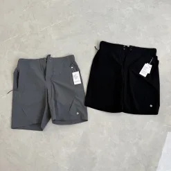 Premium Lululemon Shorts Schwarz Nylon Atmungsaktiv Luxus