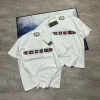 Luxus Gucci Kurzarm Weiß Baumwolle Logo Stil