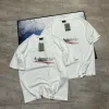 Balenciaga Kurzarmhemd in Premiumqualität, weiße Logo-Kollektion