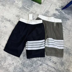Premium Qualität Thom Browne Shorts Navy Classic Luxury