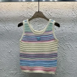 Hochwertige Chanel Weste Strick Gradient Luxus