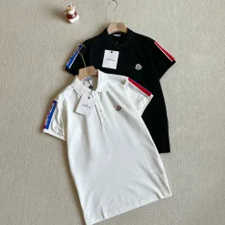 Bestseller Moncler Poloshirt Schwarz Logo Kollektion