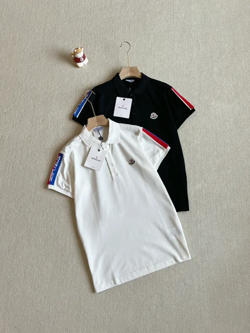 Bestseller Moncler Poloshirt Schwarz Logo Kollektion