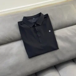 Bestseller Lululemon Kurzarm-T-Shirts Schwarze Seide Casual Kollektion