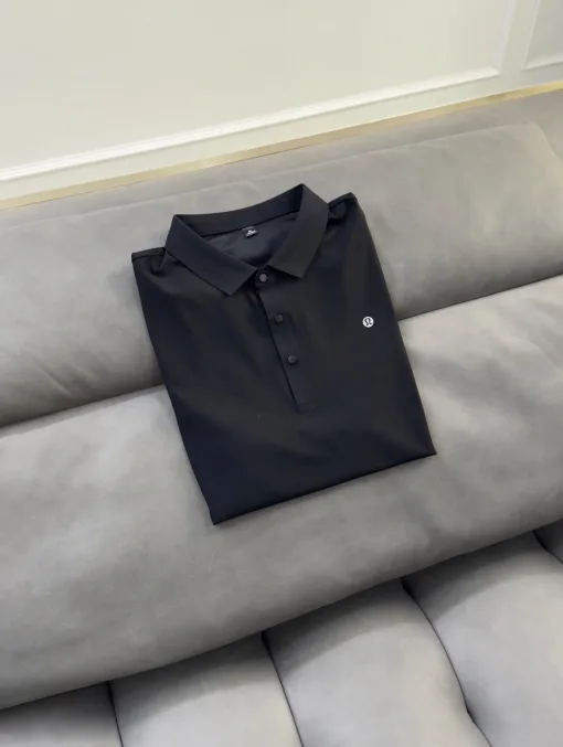 Bestseller Lululemon Kurzarm-T-Shirts Schwarze Seide Casual Kollektion