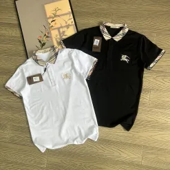 Burberry Kurzarm-Logo-Kollektion aus weißer Baumwolle in Premiumqualität
