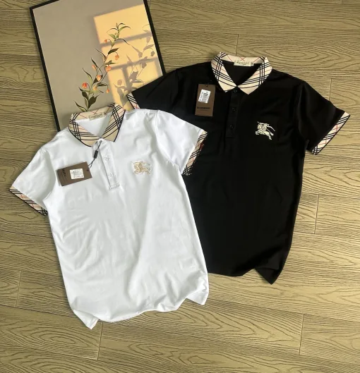 Burberry Kurzarm-Logo-Kollektion aus weißer Baumwolle in Premiumqualität