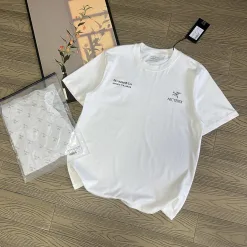 Premium Mammoth Kurzarm-Kollektion aus weißer Baumwolle mit Print
