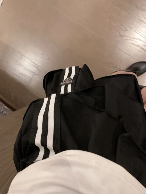 Luxus Prada Kurzrock Schwarz Style