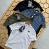 Luxus-Poloshirt Mammoth Schwarz Baumwolle Patchwork Luxus