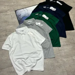 Hochwertige Lacoste Kurzarmhemden Multicolor Casual Style