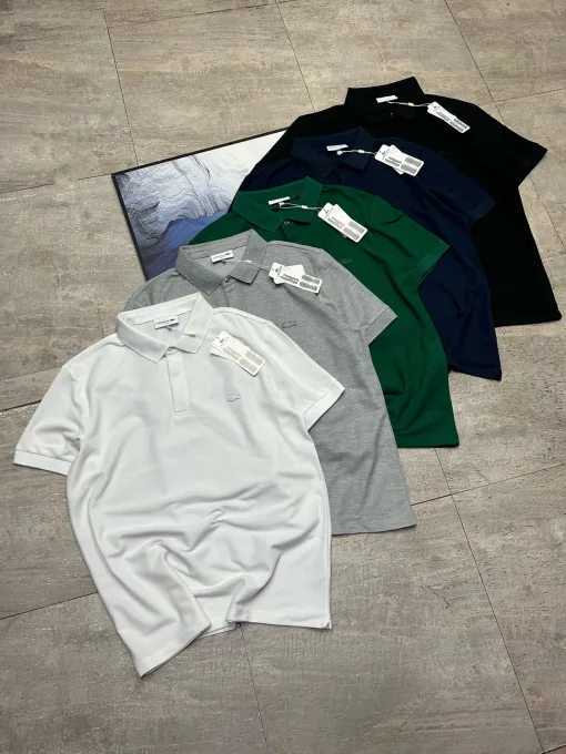 Hochwertige Lacoste Kurzarmhemden Multicolor Casual Style