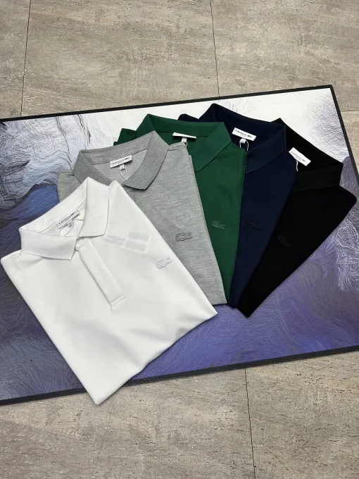 Hochwertige Lacoste Kurzarmhemden Multicolor Casual Luxury