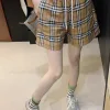 Premium Burberry Shorts Khaki Kariert Luxus