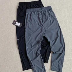 Hochwertige Lululemon Jogginghose Schwarz Atmungsaktiver Stil