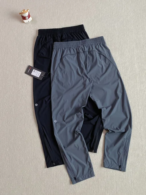 Hochwertige Lululemon Jogginghose Schwarz Atmungsaktiver Stil