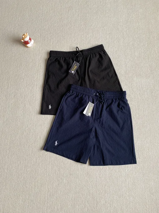 Hochwertige Ralph Lauren Shorts Schwarz Atmungsaktiver Stil