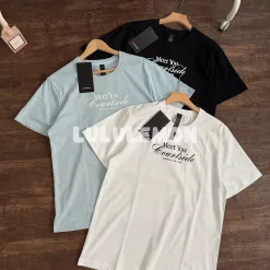 Luxuriöse Lululemon Kurzarm-Sportkollektion aus schwarzer Baumwolle