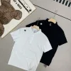 Luxus-Kurzarmhemd Descente aus schwarzer Seide, elegante Kollektion