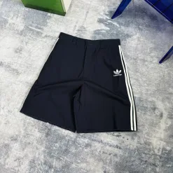 Hochwertige Balenciaga Shorts Navy Bestickt Luxus