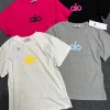 Premium Alo Kurzarm Schwarz Print Style