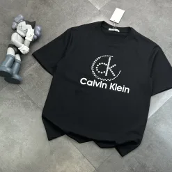 Hochwertige Calvin Klein Kurzarm Baumwolle Klassisch Luxus