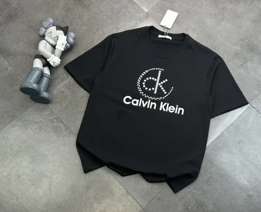 Hochwertige Calvin Klein Kurzarm Baumwolle Klassisch Luxus