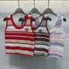Premium Chanel Weste Rot Strick Bestickt Luxus