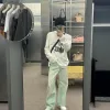 Premium Acne Studios Jeans im Used-Look in Grün