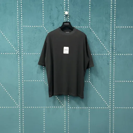 Bestseller Balenciaga Kurzarm Schwarz Baumwolle Stil