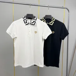 Luxus-Poloshirt von Versace im weißen Stil