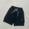 Luxus-Shorts von Stone Island aus schwarzer Wolle, klassischer Luxus