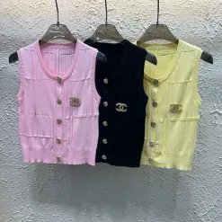 Bestseller Chanel Weste Pink Strickkollektion