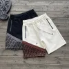 Bestseller Fendi Shorts Schwarzer Strick-Patchwork-Stil