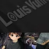 Luxus Louis Vuitton Kurzarmhemd Weißes Leder Klassischer Luxus
