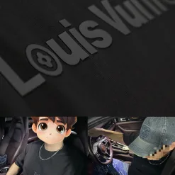 Luxus Louis Vuitton Kurzarmhemd Weißes Leder Klassischer Luxus
