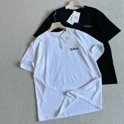Hochwertige Lululemon Kurzarm-T-Shirts Schwarz Baumwolle Atmungsaktiv Luxus