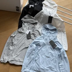 Bestseller Lululemon Mantel Schwarz Nylon Atmungsaktiv Luxus