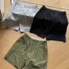 Hochwertige Lululemon Shorts Schwarz Nylon Logo Luxus