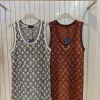 Luxus Weste von Louis Vuitton im grauen Jacquard-Strickstil